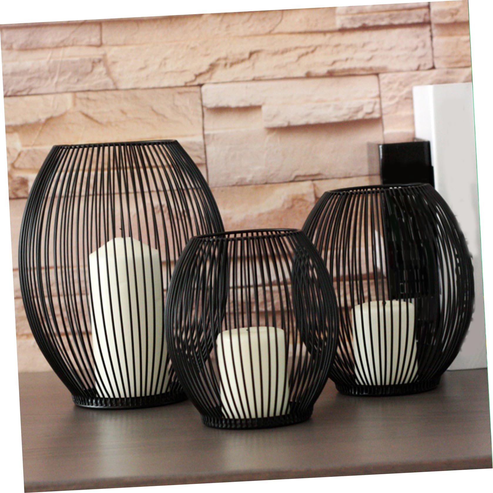 Candelabro de Hierro Forjado Negro, Diseño Creativo, Adorno de Mesa | Fiestas y Ocasiones Obsequios, Estilo Moderno y Elegante, Hierro Decorativo