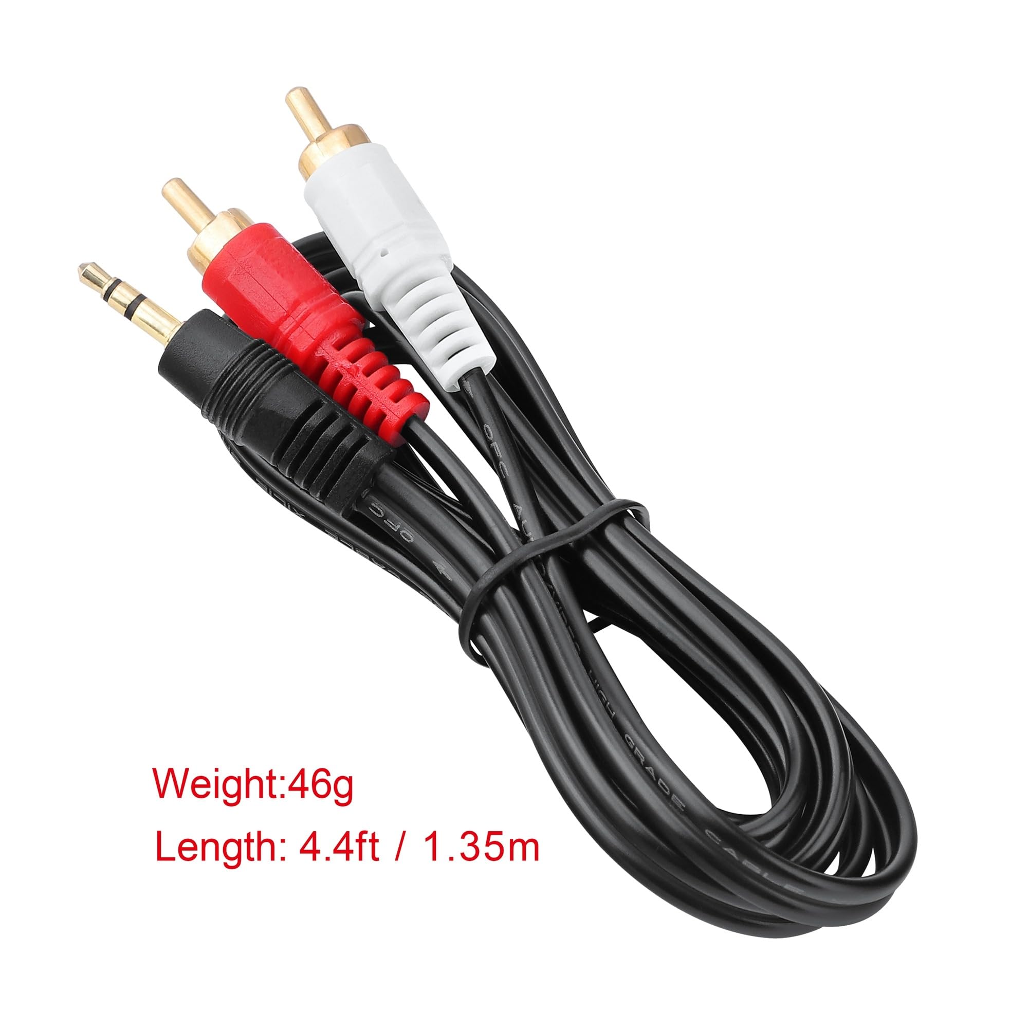 Kabel audio stereo 3,5 mm do 2 RCA, kompatybilny z Bose Solo 5 TV Soundbar Sound Home Theatre Bar System Solo5 & Companion 15 20 QC2 QC15 2 II 3 Series III PC głośniki multimedialne