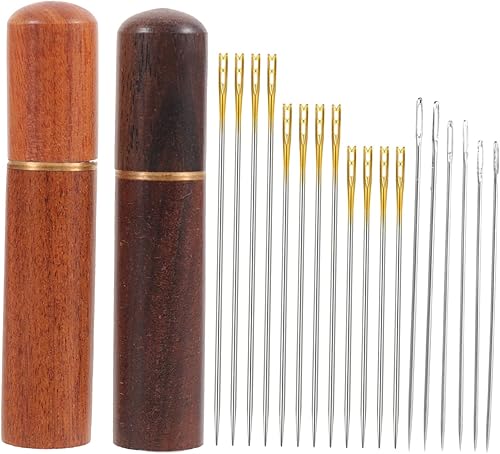 EXCEART 1 Set self Threading Sewing Needle Hand Sewing Needles Yarn Needle costura Embroidery Needles Household darning Needle Large Eye Needles for