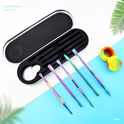 Miniatura 7 de YETOOME Juego de 6 herramientas de tallado de cera, herramienta de tallado de doble extremo, herramientas de escultura de cera de acero inoxidable