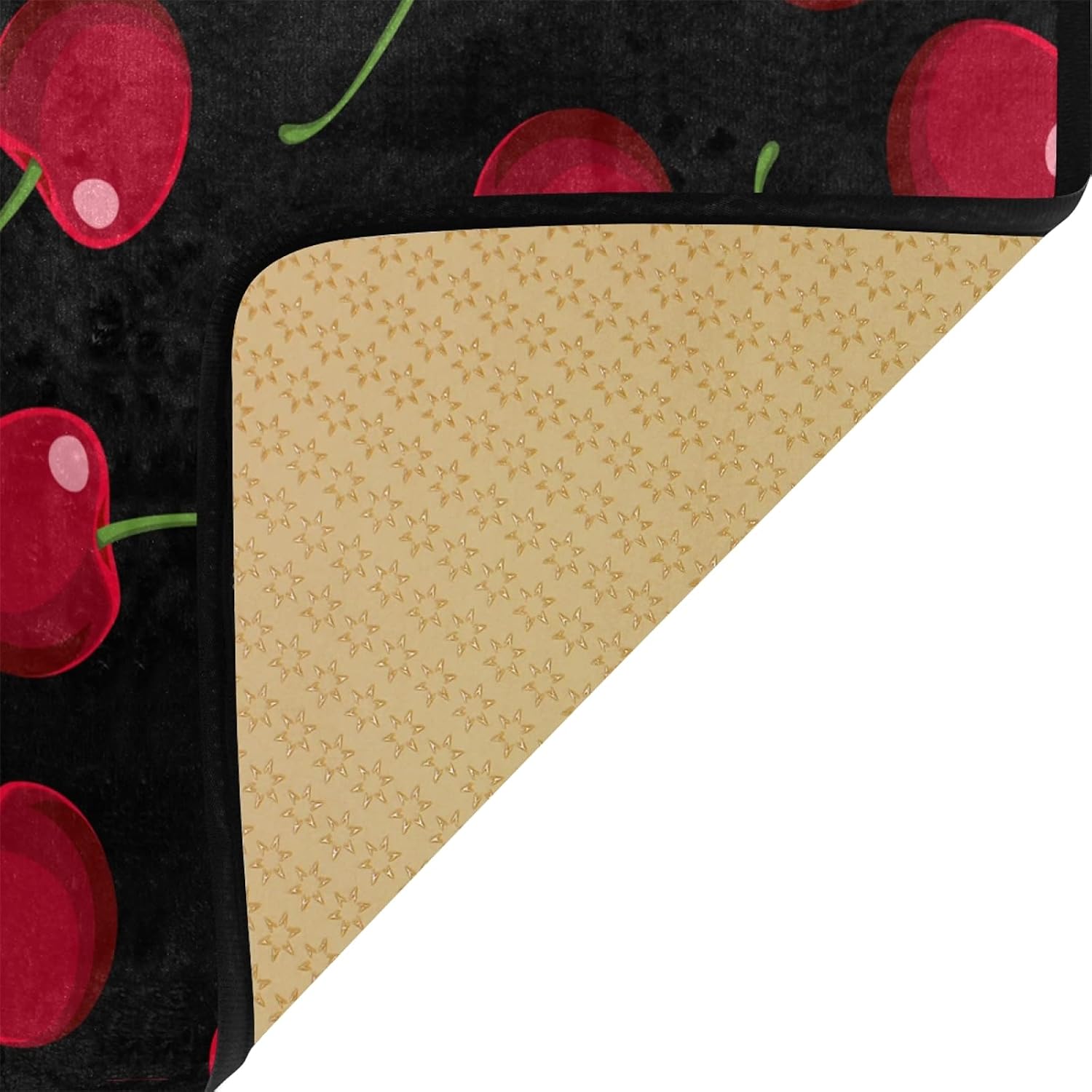 susiyo Kitchen Mat Red Cherries Kitchen Rug Mat Anti-Fatigue Comfort Floor Mat Non Slip Oil Stain Resistant Easy to Clean Kitchen Rug Bath Rug Carpet for Indoor Outdoor Doormat