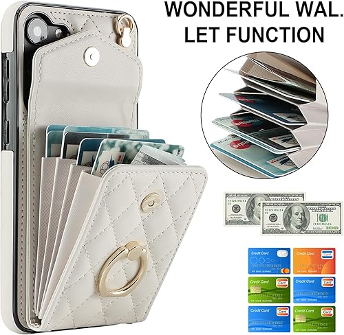 Miniatura 2 de Asuwish Funda para teléfono Samsung Galaxy A14M14 5G con protector de pantalla de vidrio templado y correa cruzada para la muñeca, anillo con