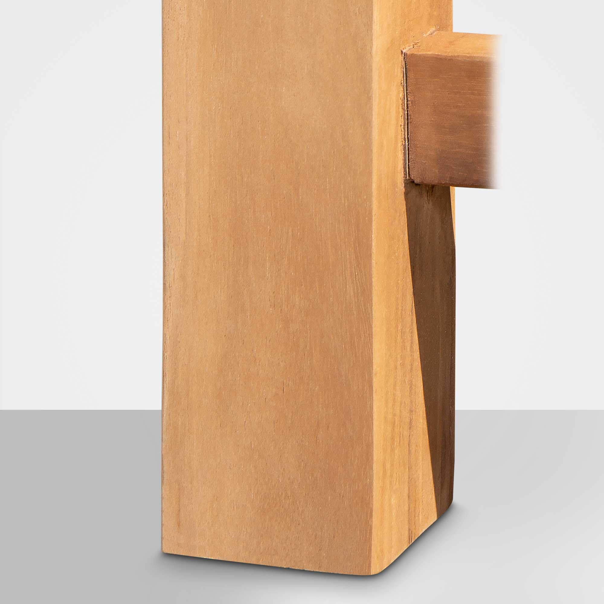 CLP Panca da Giardino in Teak Florida I Panca con Seduta ergonomica in Legno Massiccio I Altezza della Seduta: 44 CM, Colore:Teak, Dimensione:180 cm