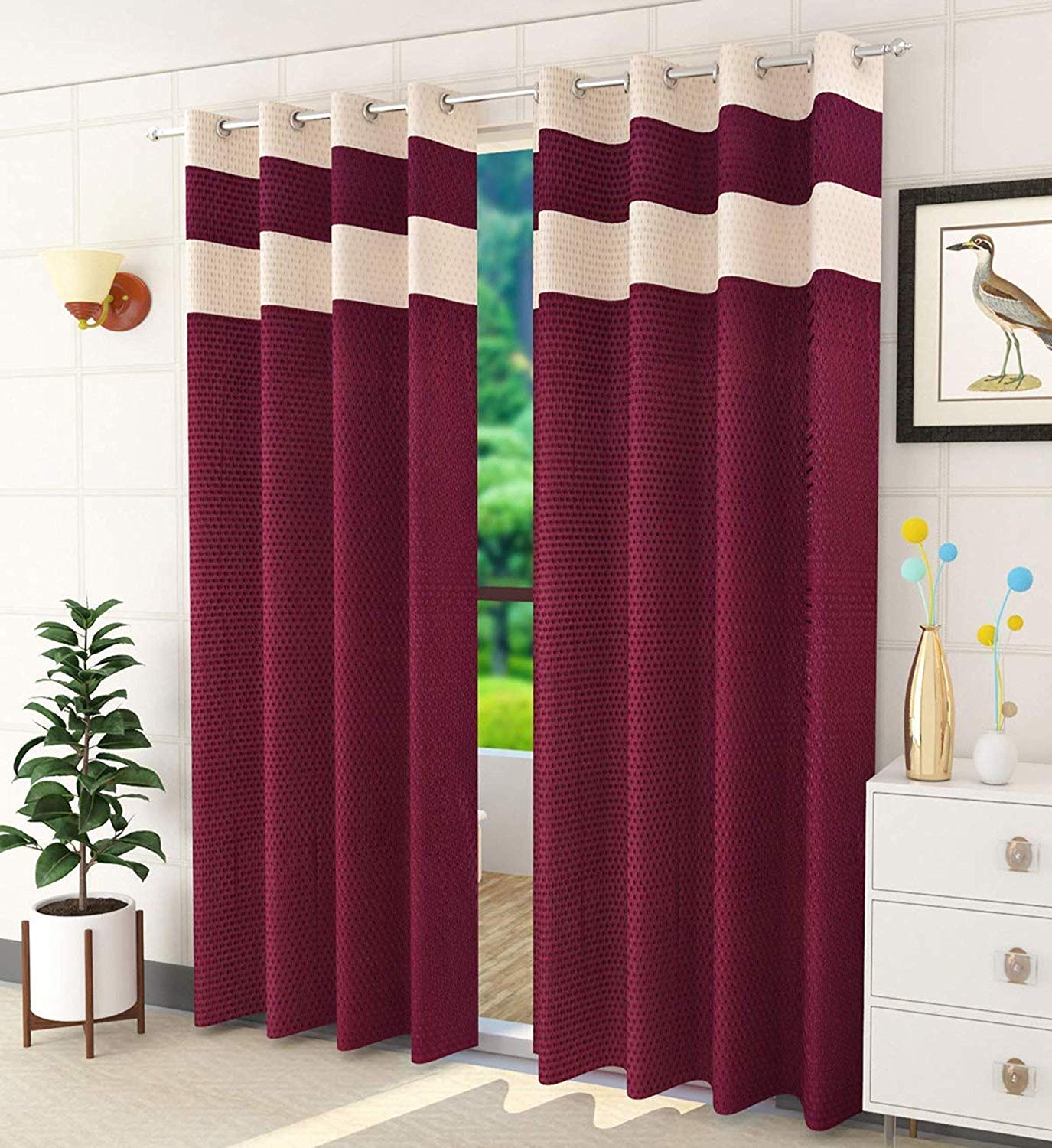 See full amazon price history chart for Soulful Creations Polyester Solid Curtain, 4 X 9, Wine, Pack of 2 Soulful Creations Polyester Solid Curtain, 4 X 9, Wine, Pack of 2 (B083GY8S8M) Amazon Price History, Amazon Price Tracker