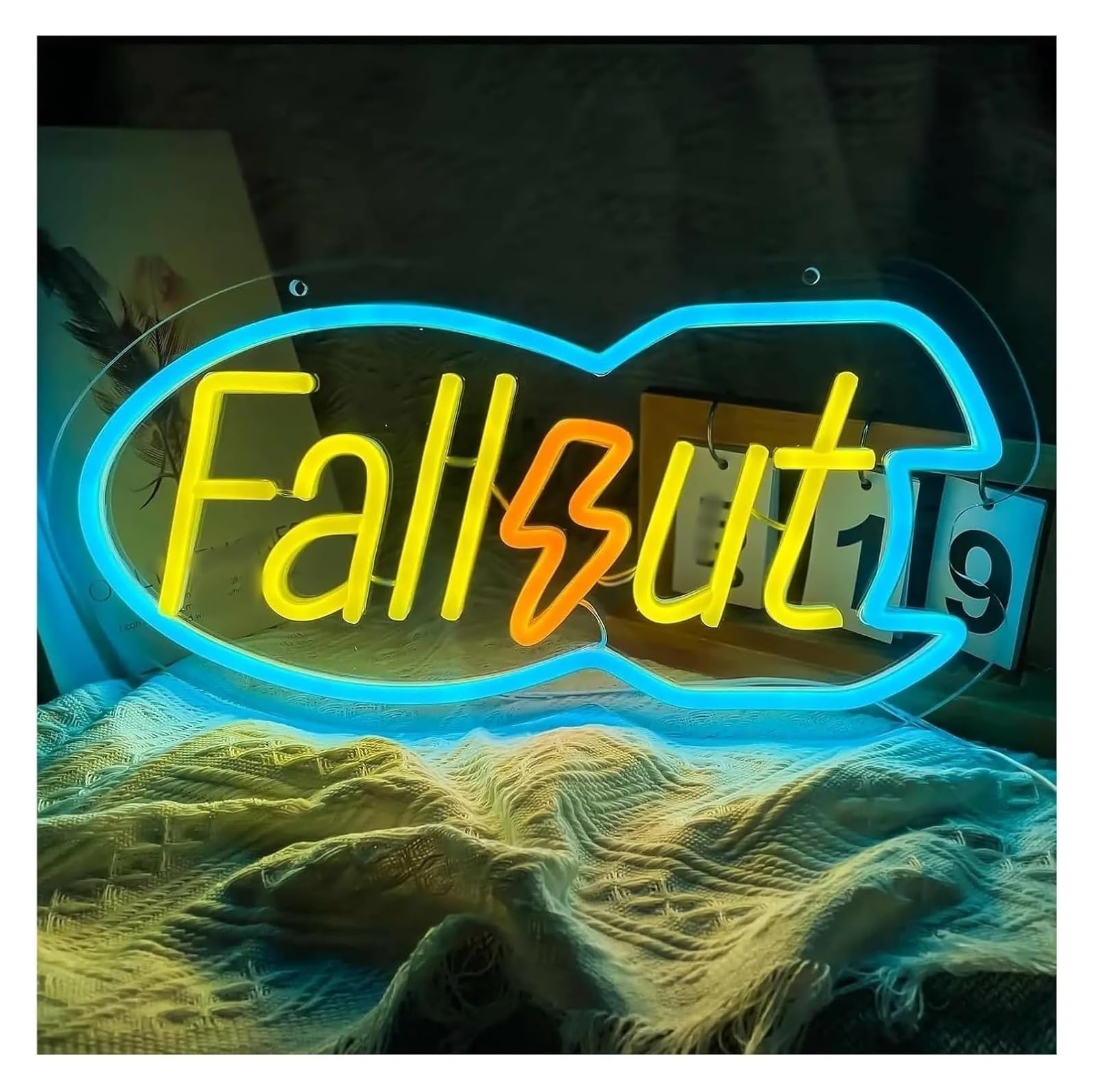 Aextroi neon Lights Sign Neon Light Decoration Fallouts for neon Sign LED for Man Cave Bedroom Game Room Decor