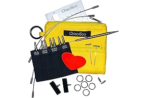 ChiaoGoo Twist Shorties Needles, 3-Inch (8cm) - Perfect for Small Projects