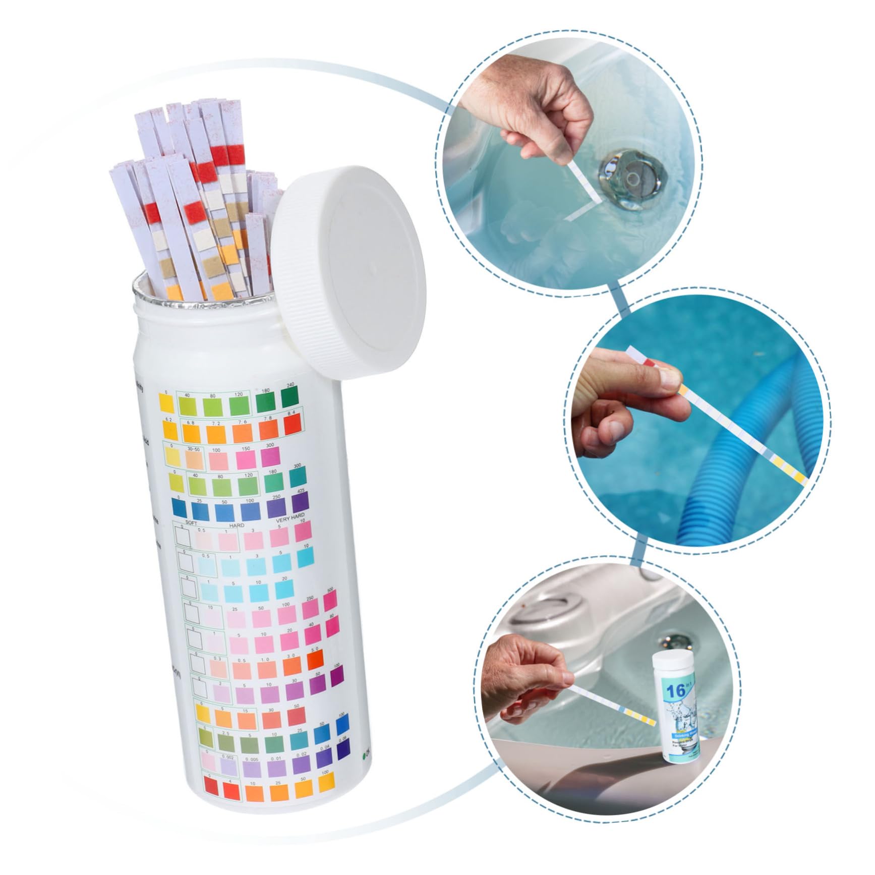 GLEAVI 400pezzi Strisce Test Per La Qualità Kit Di Test Per Potabile Strisce Reattive Per Controllo