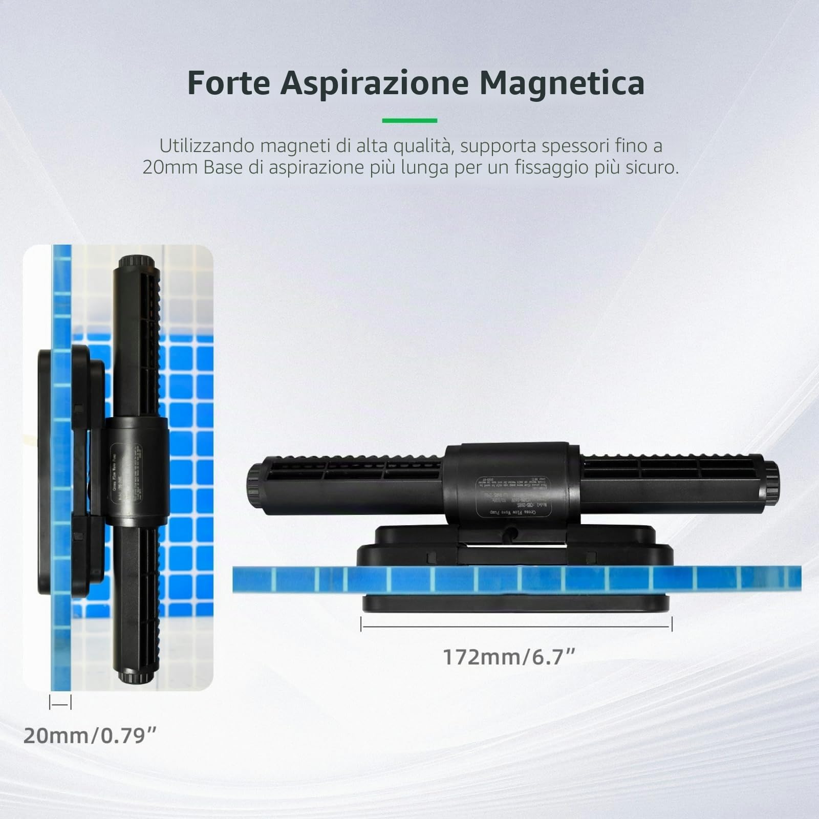 CONQUERALL Pompa a onde incrociate DC 24V 55W 10000～35000L/H regolazione multivelocità per acquario e vasche di pesce