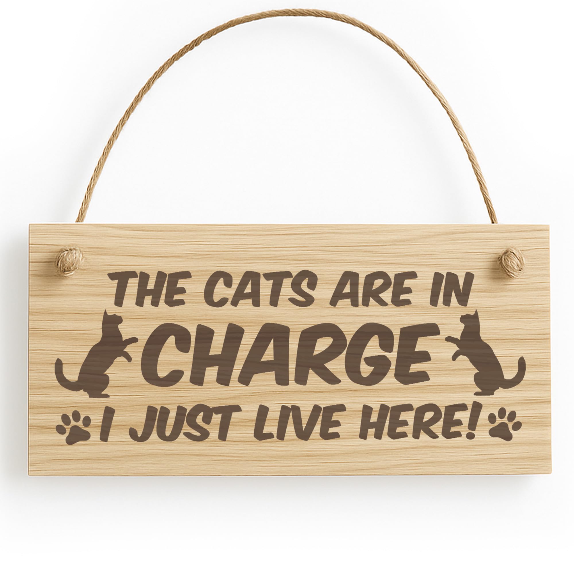 Red Ocean Funny Cat Gifts For Cat Lovers Hanging Wood Sign Home Decor Animal Sign Pet Gift