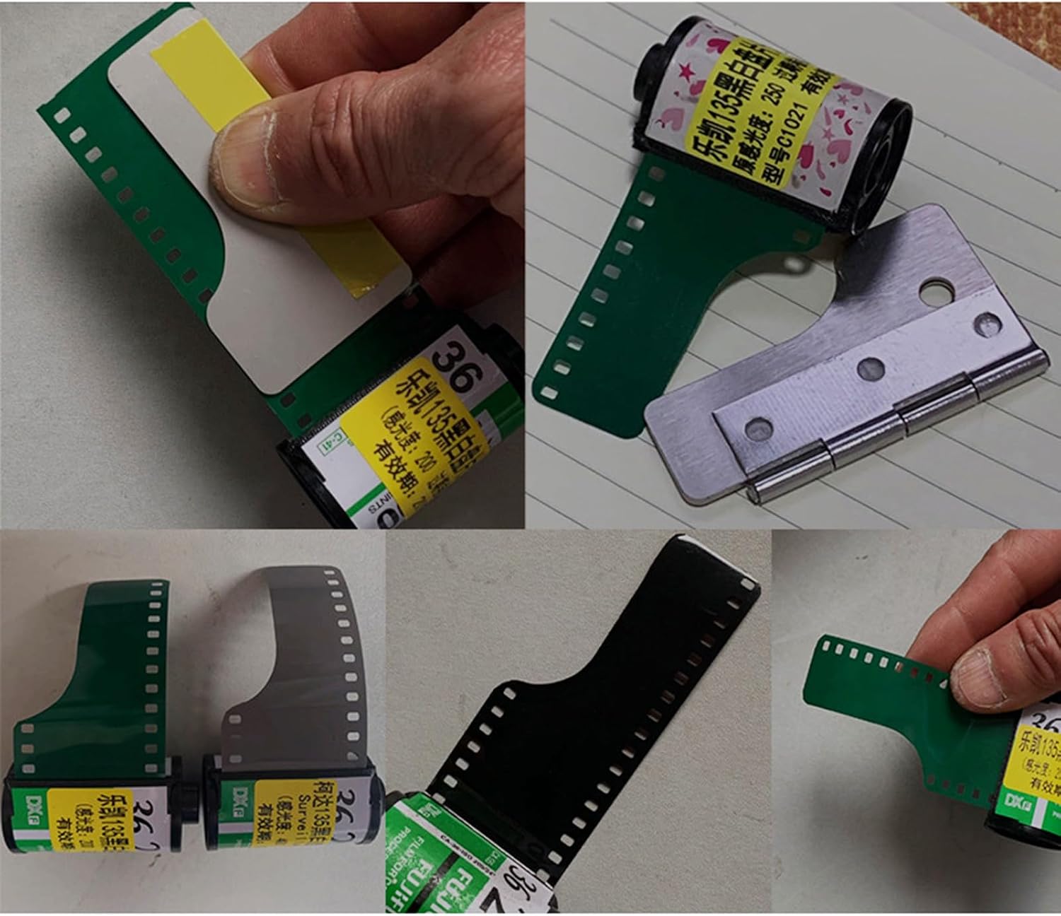 Precise 135 Film Leader Cutter Tool for Easy Trimming of Camera Film Strips 74mm/130mm Length