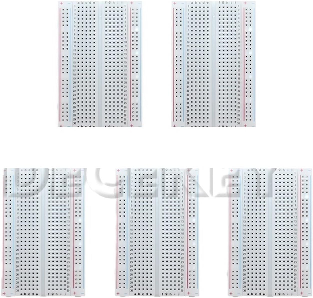 1-10pcs 400 Tie Points Solderless PCB Breadboard Mini Universal Test Protoboard DIY Bread Board for Bus Test Circuit Board(10 pcs)