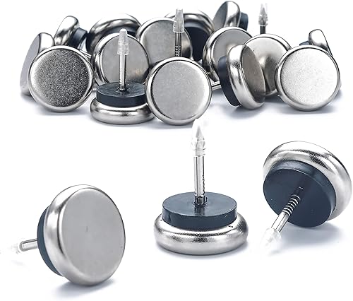 Miniatura 1 de Dia Nail On Furniture Glides para sillas, mesas, uñas acolchadas con base de níquel para muebles, lo que permite que las sillas se deslicen sin