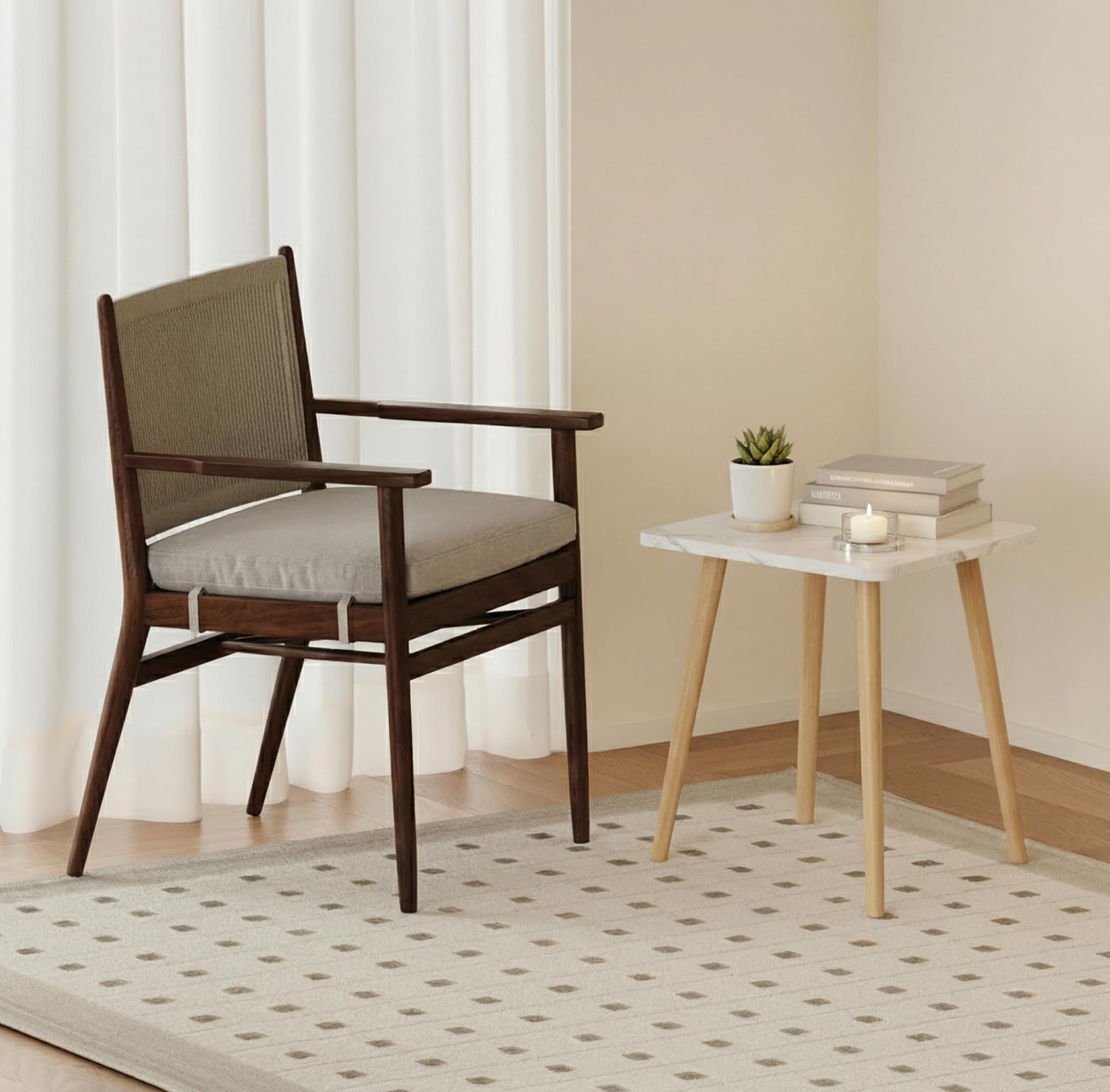 FORAOFUR Petite table d'appoint, table d'appoint pour salon, chambre à coucher, balcon, bureau, table de chevet moderne, décoration d'intérieur, petite table pour petits espaces, petite table basse