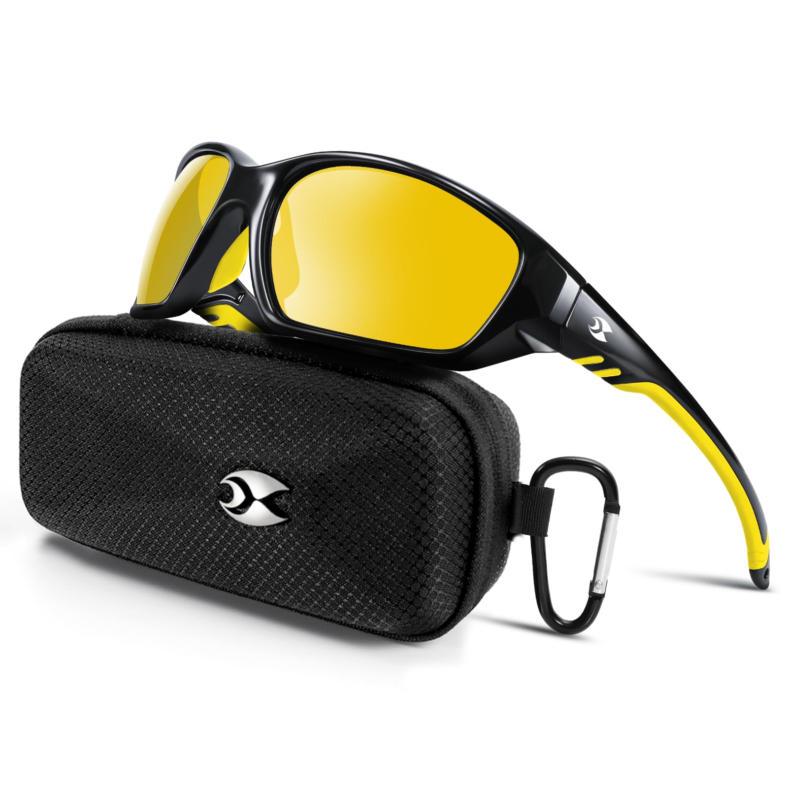 suoso Sports Polarized Sunglasses for Men: Womens UV400 Protection Sun Glasses Wrap Around Goggles for Fishing Driving TR90