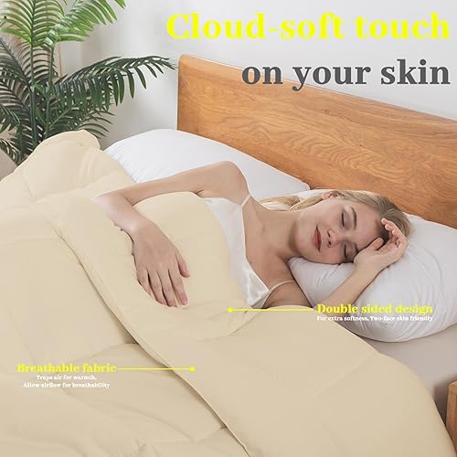 Vista 38 de BedTreat Edredón de plumón alternativo con pestañas en las esquinas, edredón acolchado para todas las estaciones, edredón King cosido en caja