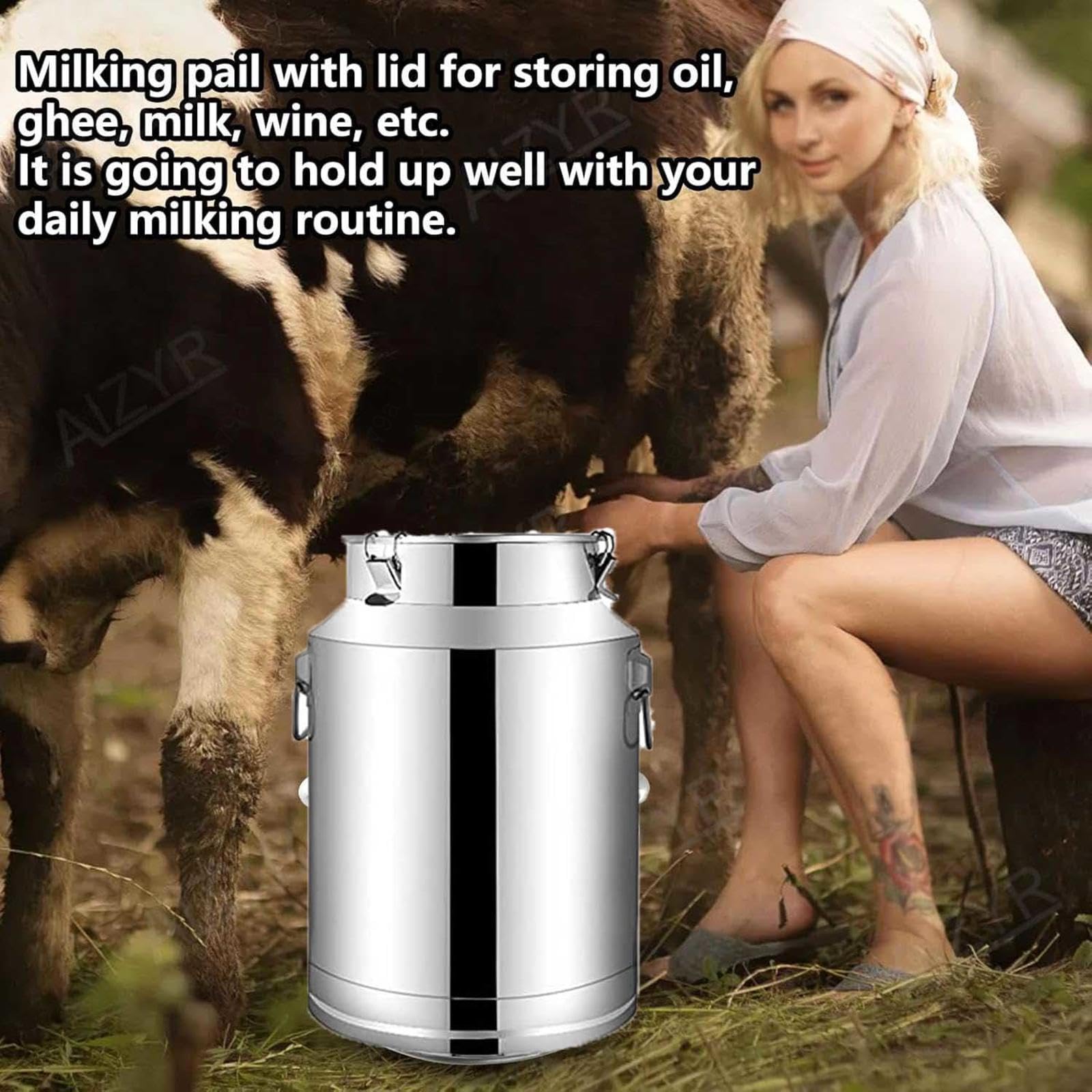 Lata Para Aceite Con Tapón Hermético Bidón Para Vino De Acero Inoxidable,Nofaucet-28L