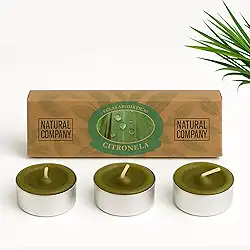 Vela Aromática Perfumada Emb. 3 Unids - Citronela Repelente