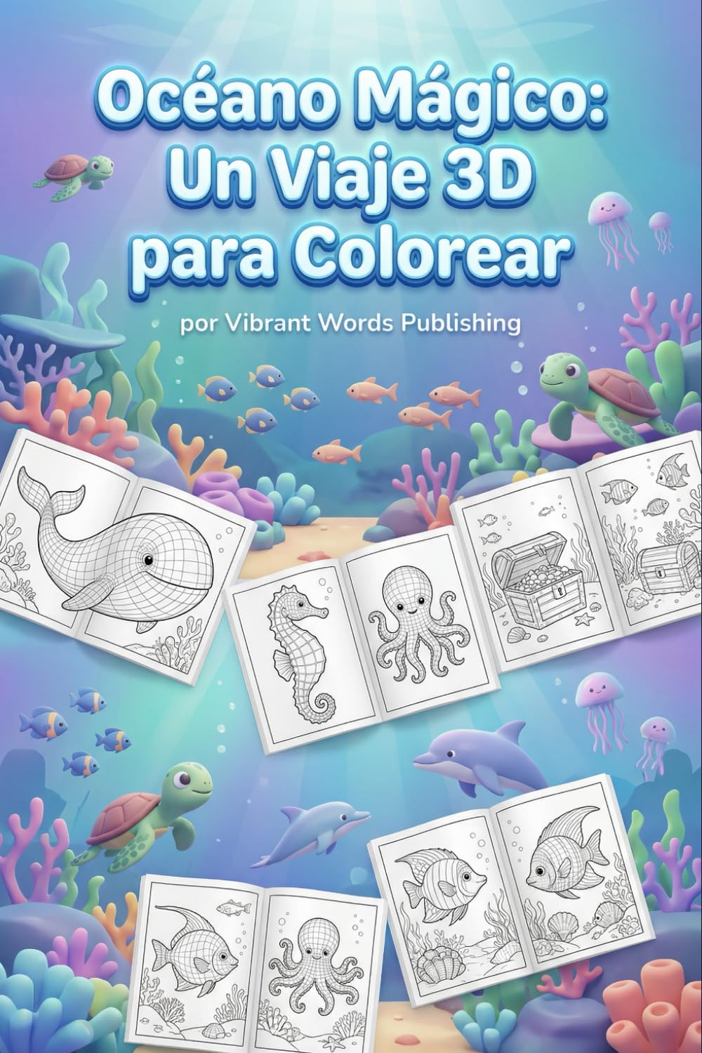 Océano Pixelado: Un Viaje 3D para Colorear