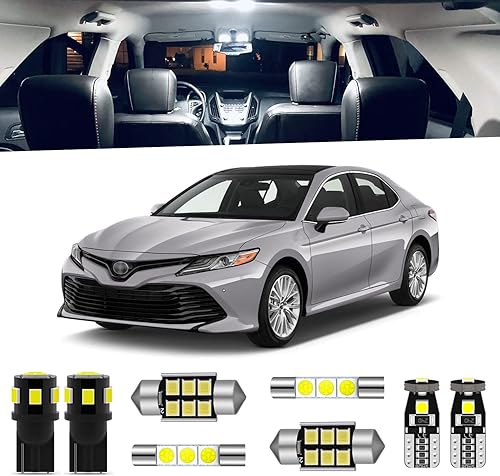 Kit de 14 luces LED Camry para Toyota Camry 2007 2008 2009 2010 2011 2012 2013 2014 2015 2016 2017 2018 2019 2020 paquete de luces interiores