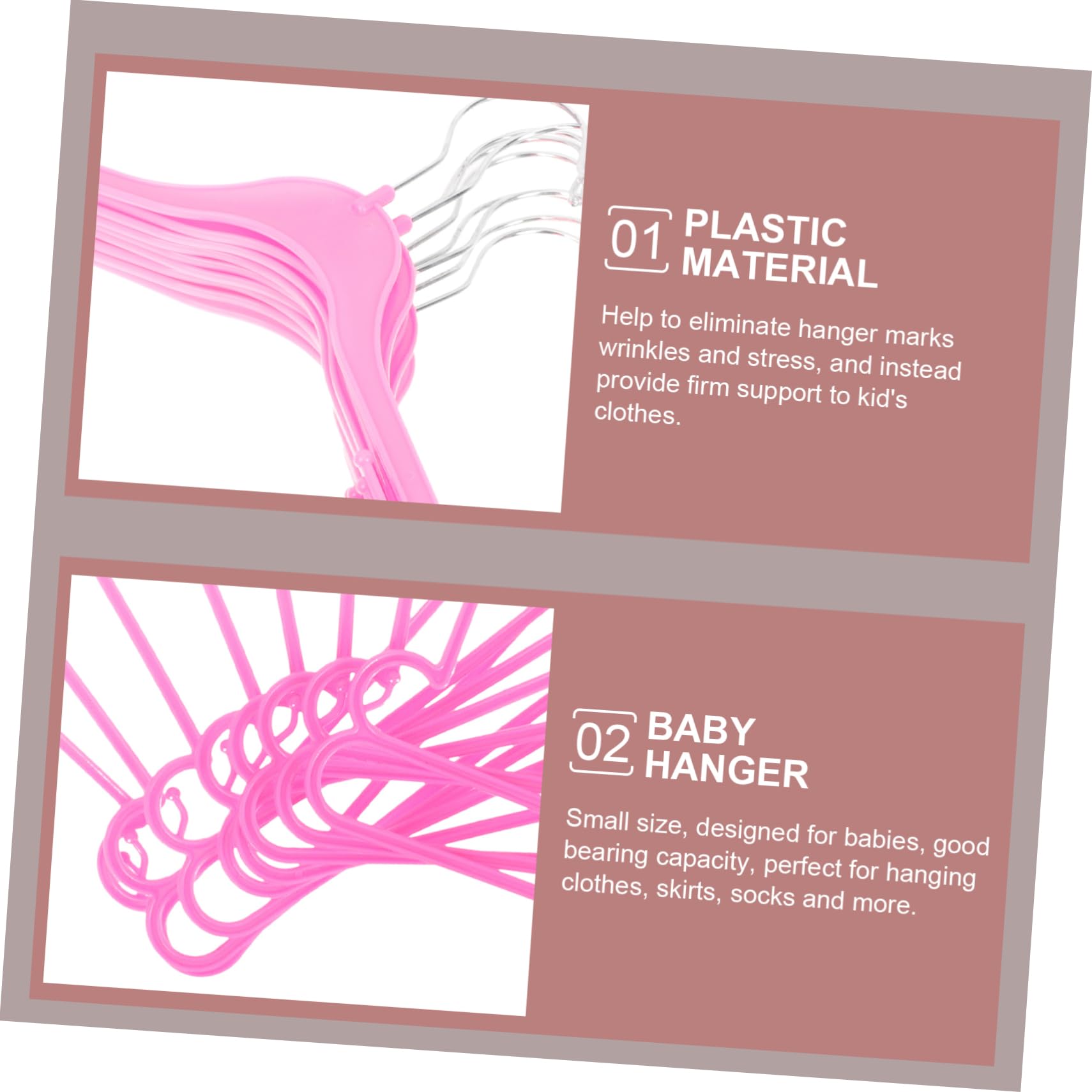 10 Pcs Children's Suit Hanger Plastic Infant Clothes Hangers Toddler Hangers for Closet Baby Clothes Hanger Plastic Toddler Clothes Hangers Infant Hangers for Closet Kids Hangers