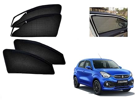 Auto Addict Zipper Magnetic Sun Shades Car Curtain Maruti Suzuki Celerio (2021-Present)