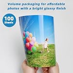 Uinkit Thin 11x17 Inkjet Glossy Photo Paper 100 Sheets 48lb Poster Paper for Printer Professional Photographic Paper