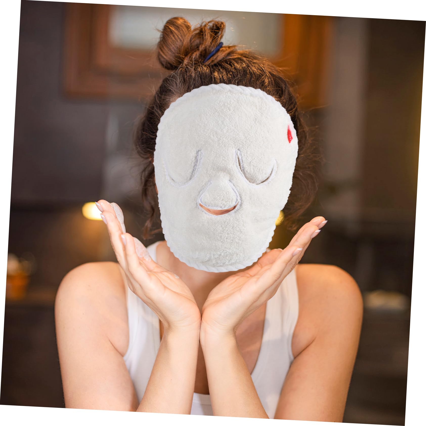 Healeved 8stücke Fleece Gesichtsmaske Handtuch Für Kühlende Und Wärmende Anwendungen Für Gesichtspflege Beautysalons Für Empfindliche Haut