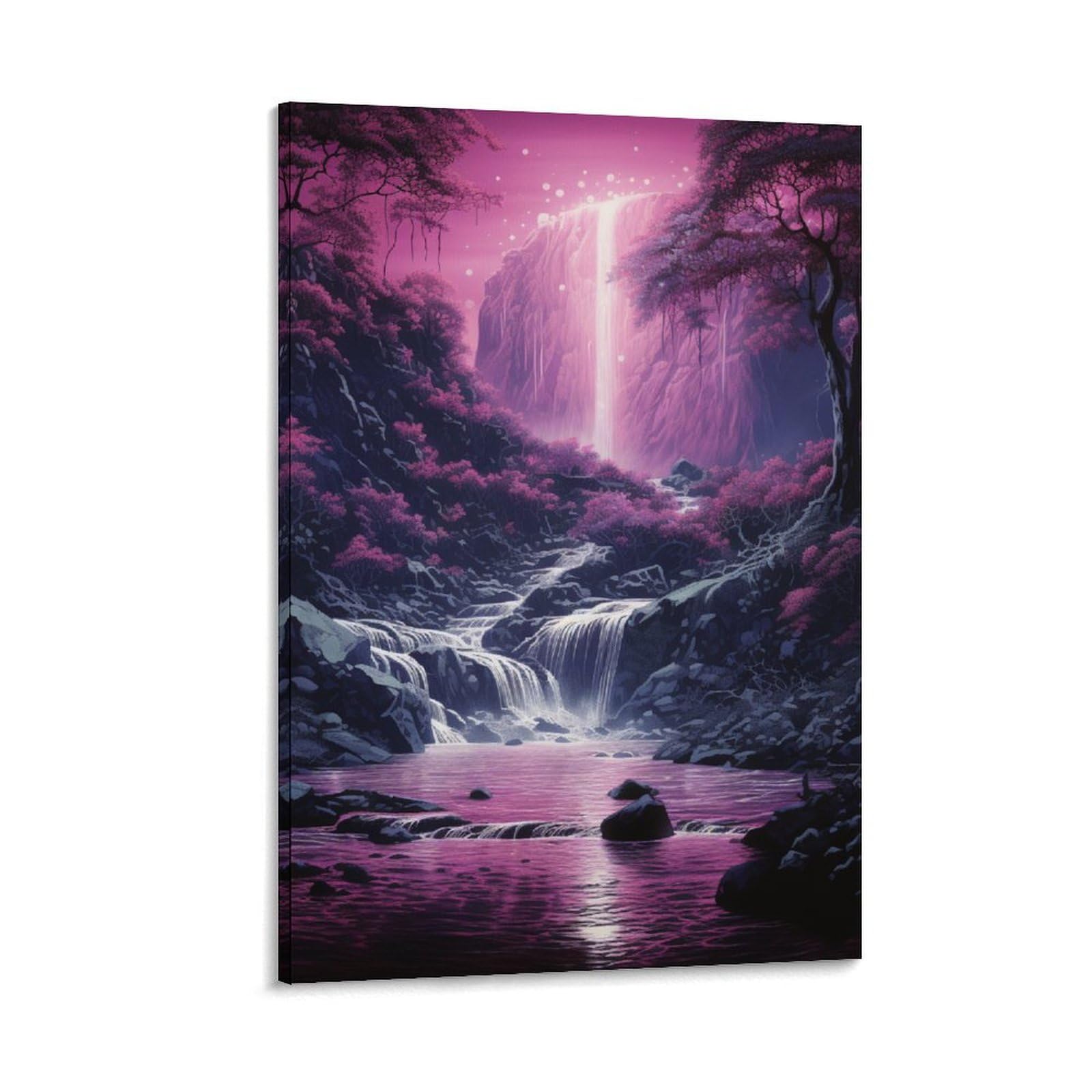 Tableau cascade forestière 50x75cm TNSGHAVED pour salon - 6