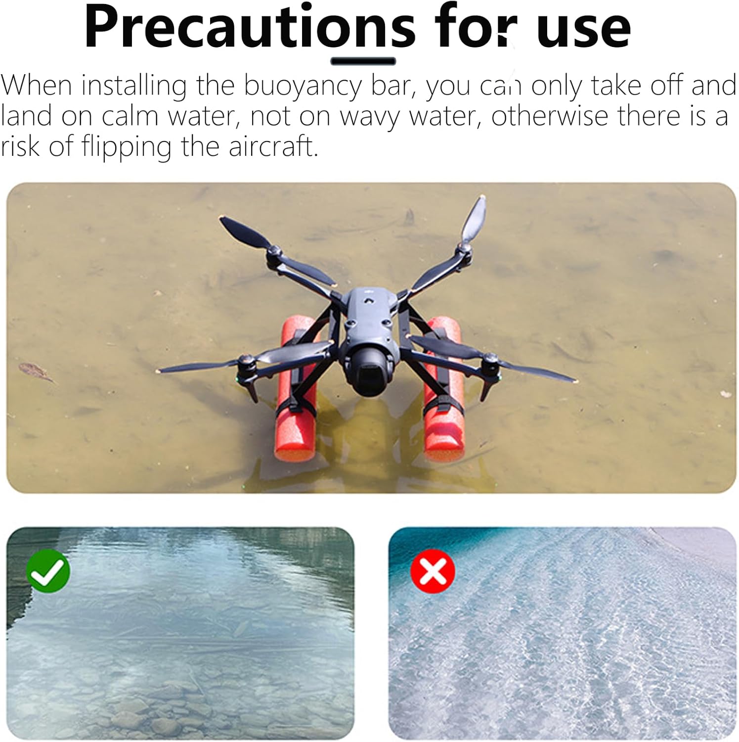 Water Float Landing Gear for DJI Mavic 4 Pro,Drone Water Landing Gear/Float Buoyancy Frame kit
