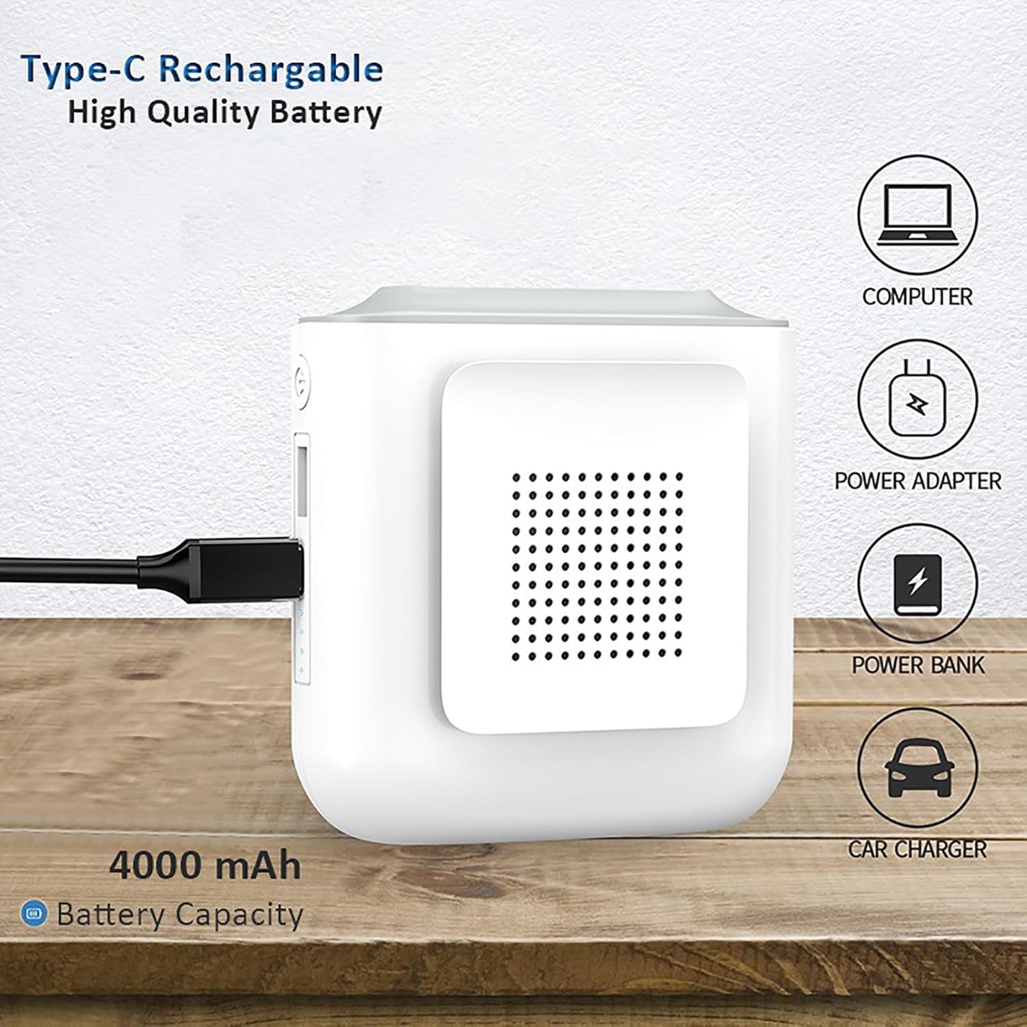 Portable Waist Clip Fan Neck Hanging Personal Fan Work Cooling and Heatstroke Prevention Fan Mini Waist-mounte Handheld Belt Fan,Green