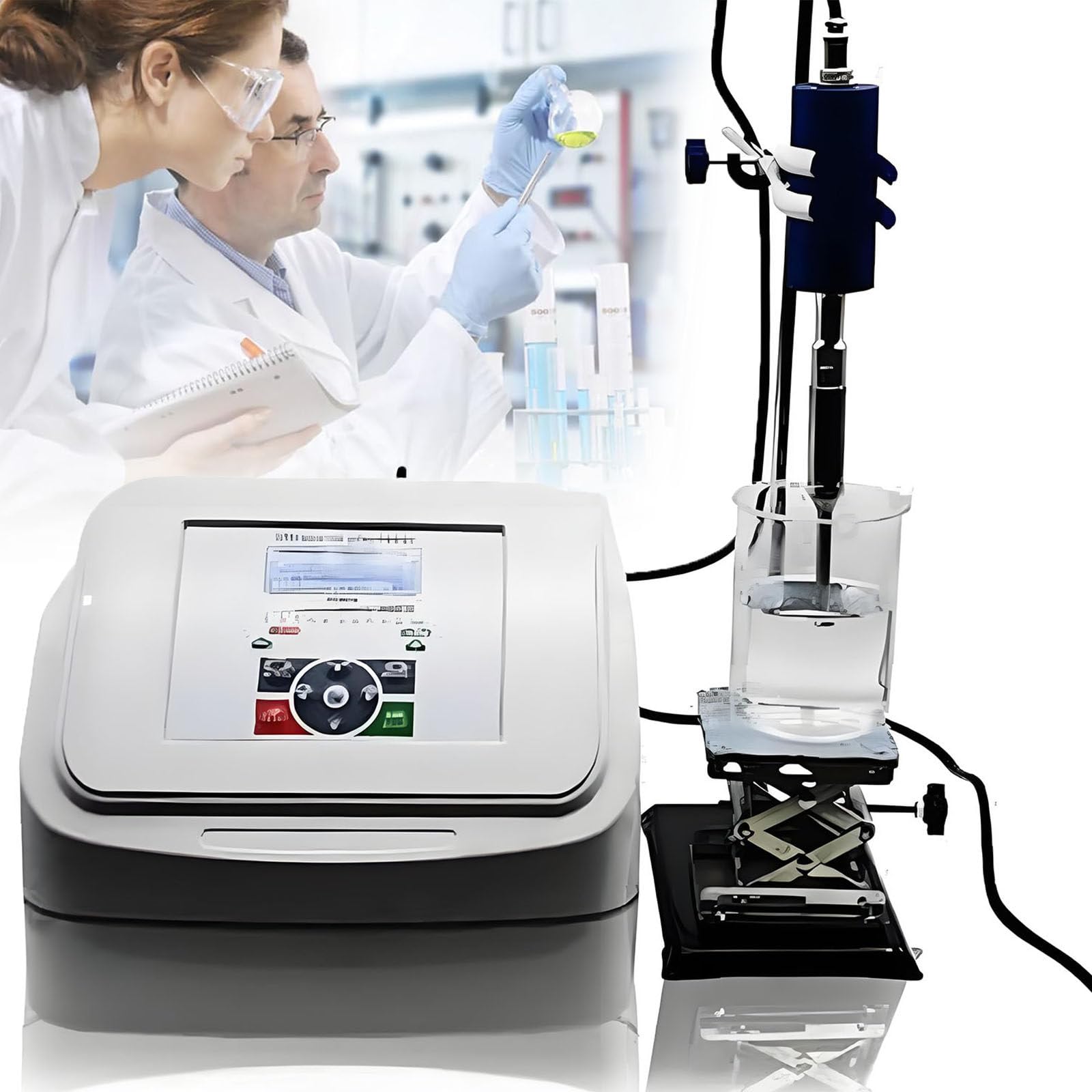 Homogenizator ultradźwiękowy 800 W Mini Lab Sonicator Emulgujący, 2 tryby, timer 1s-99h, sonda 2 mm do zakłóceń komórek laboratoryjnych