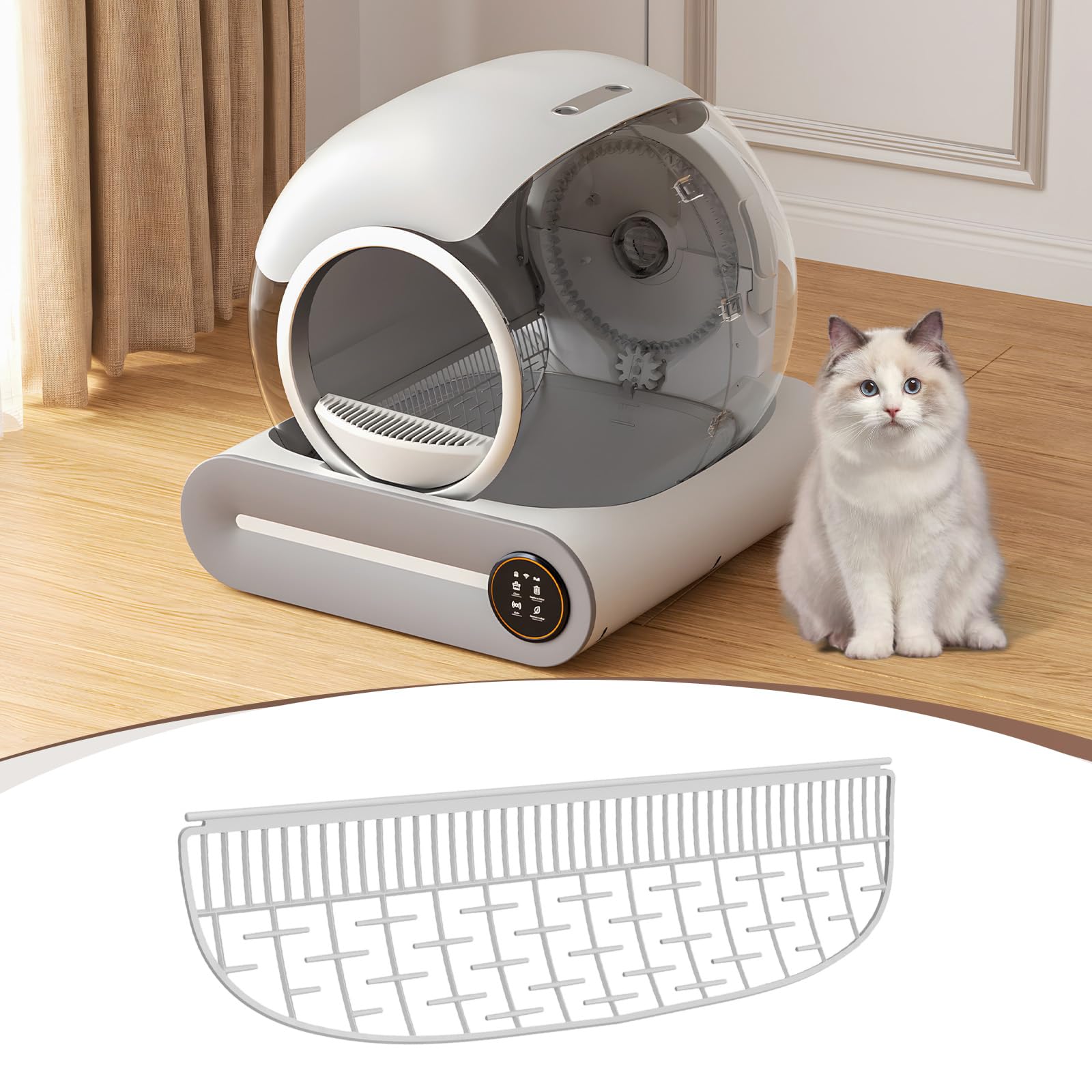 Vassoio Filtro Ricambio Facile da installare per la Pulizia Automatica della lettiera per Gatti Vassoio sostitutivo per l ' Assorbimento degli odori efficiente setaccio per Particelle