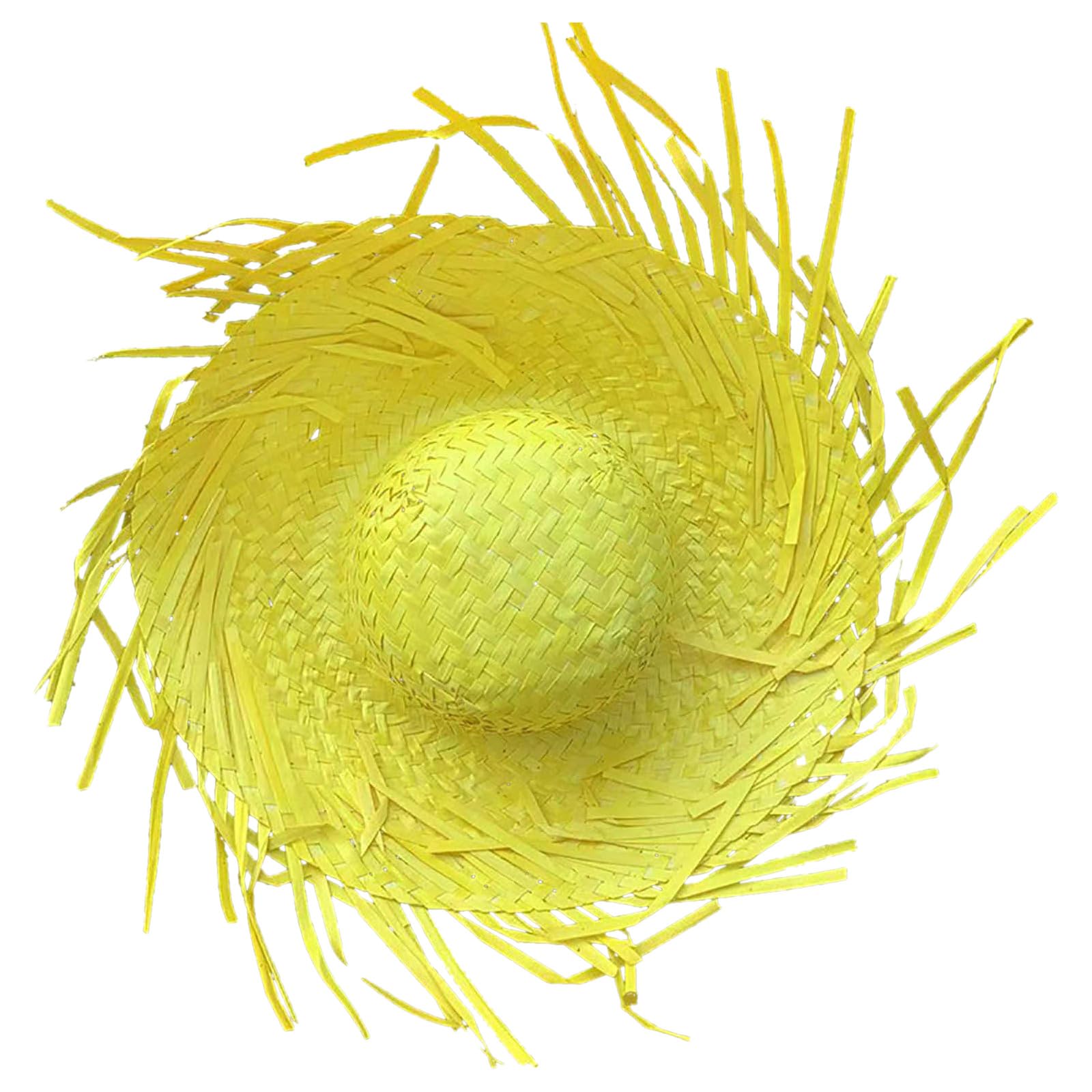 Straw Hat Hawaii,Beach Party Hat Costume,Straw Beach Hat - Party Headwear,Beachcomber Hats for Women Men,Hawaiian Luau Hillbilly Farmer Cap for Summer Themed Party Props Decor Accessories