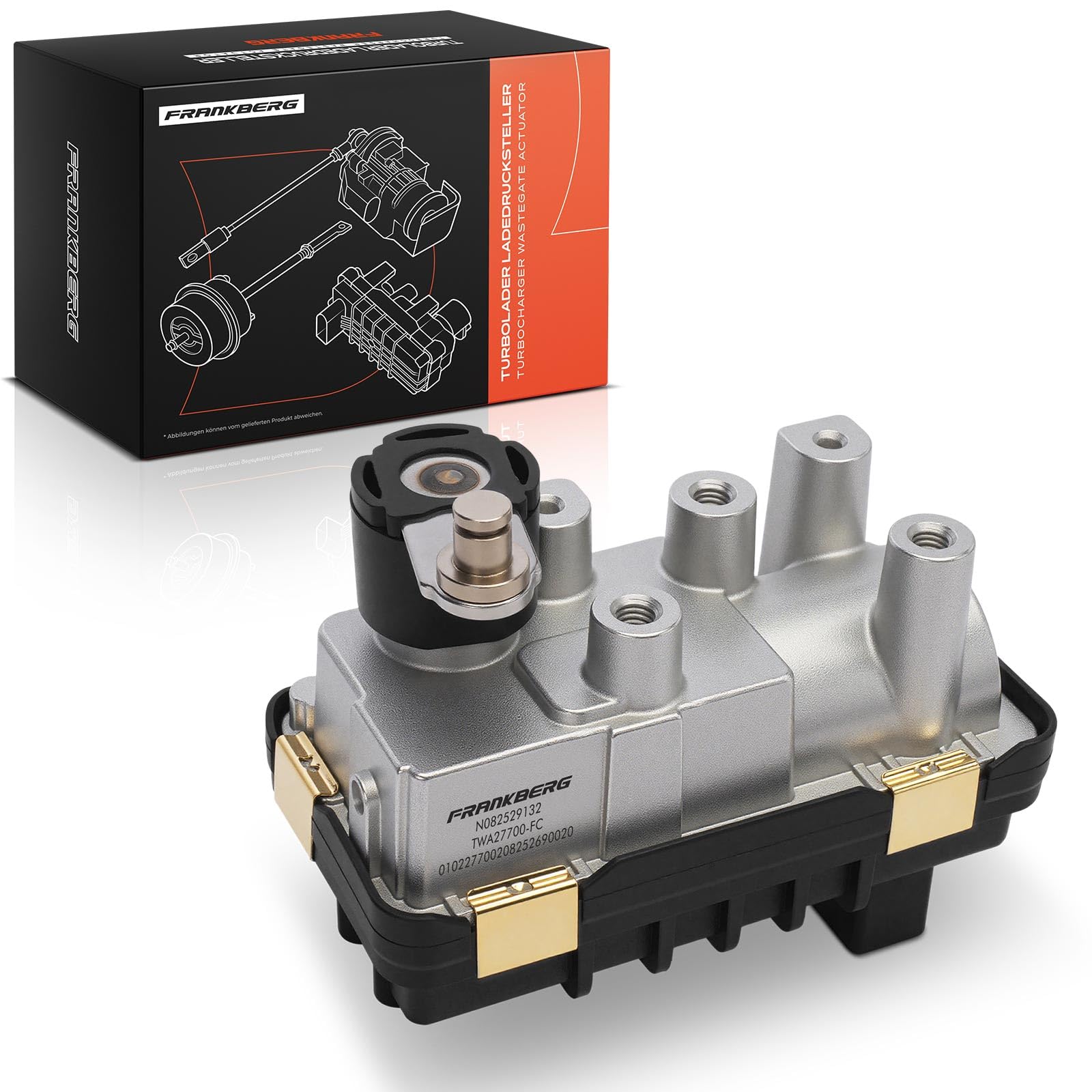 Frankberg Attuatore del turbocompressore G-277 | 5 pin, elettronico, Diesel; Compatibile con: Grand Cherokee III WH WK, 300 C LE LX, 300 C Touring LE LX