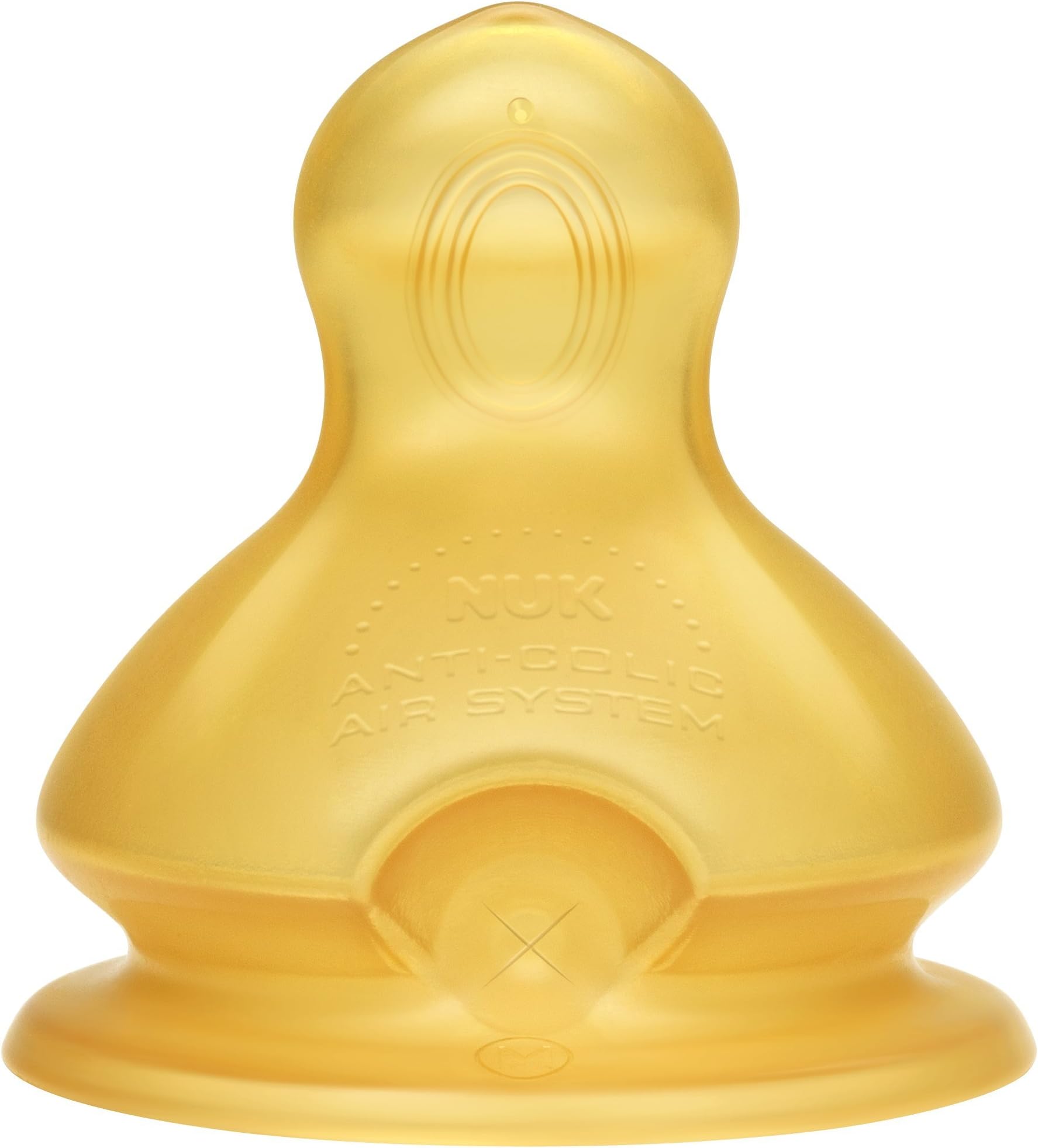 Nuk First Choice Latex Wide Neck Teat Size 1 Medium Feed Hole 2 Pack