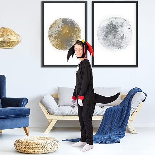 Miniatura 6 de Enterizo de The Eedgehog para niña con guantes para la cabeza, traje de cosplay en general, accesorios de disfraz sónico