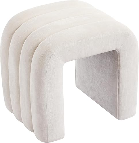 Miniatura 14 de Taburete otomano multifuncional, reposapiés para sofá, taburete de tocador moderno para sala de maquillaje, sala de estar y entrada, taburete
