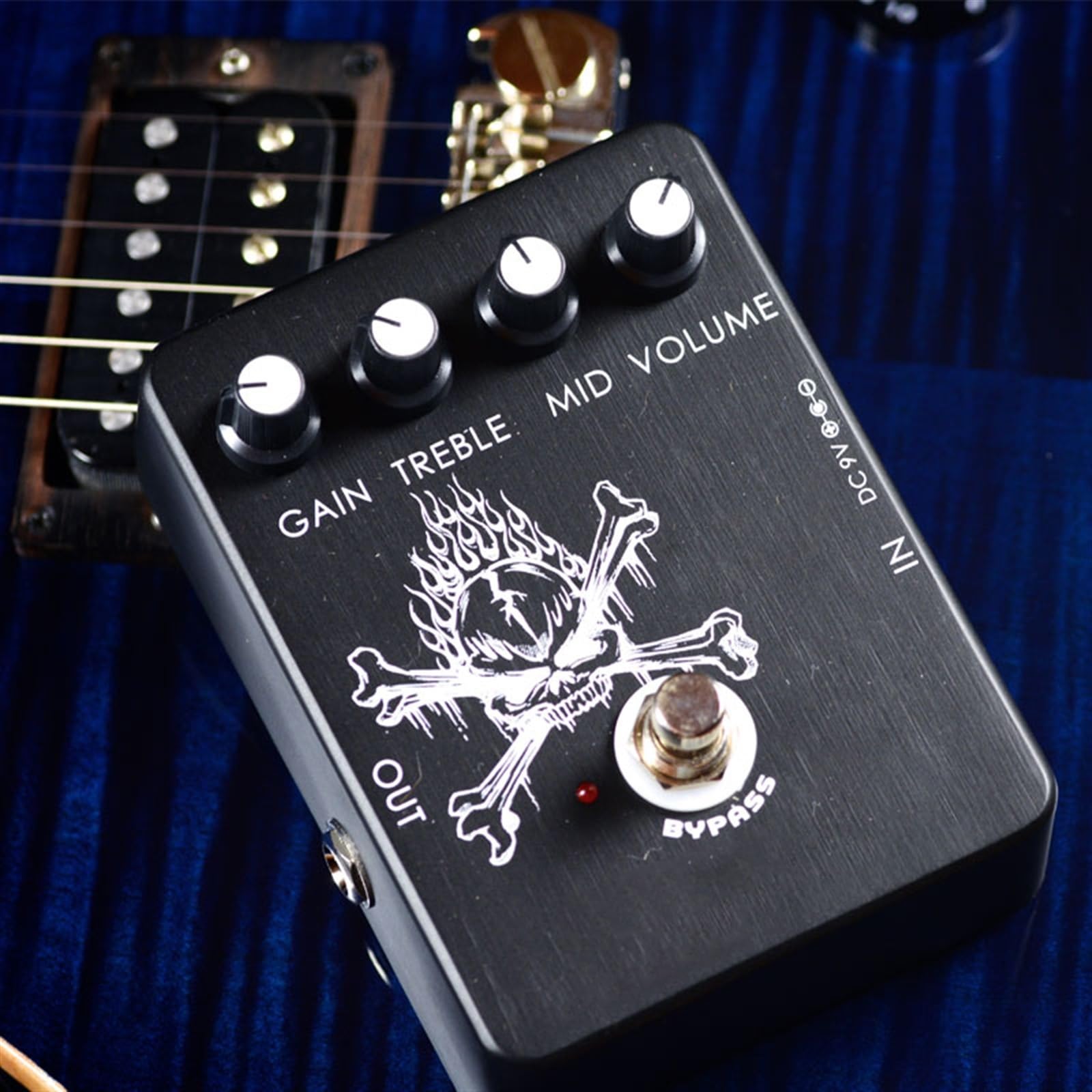 Pedale per Chitarra di modulazione Effetto Pedale di Distorsione Ad Alto Guadagno Effetto Pedale Heavy Metal per Chitarra Elettrica True Bypass