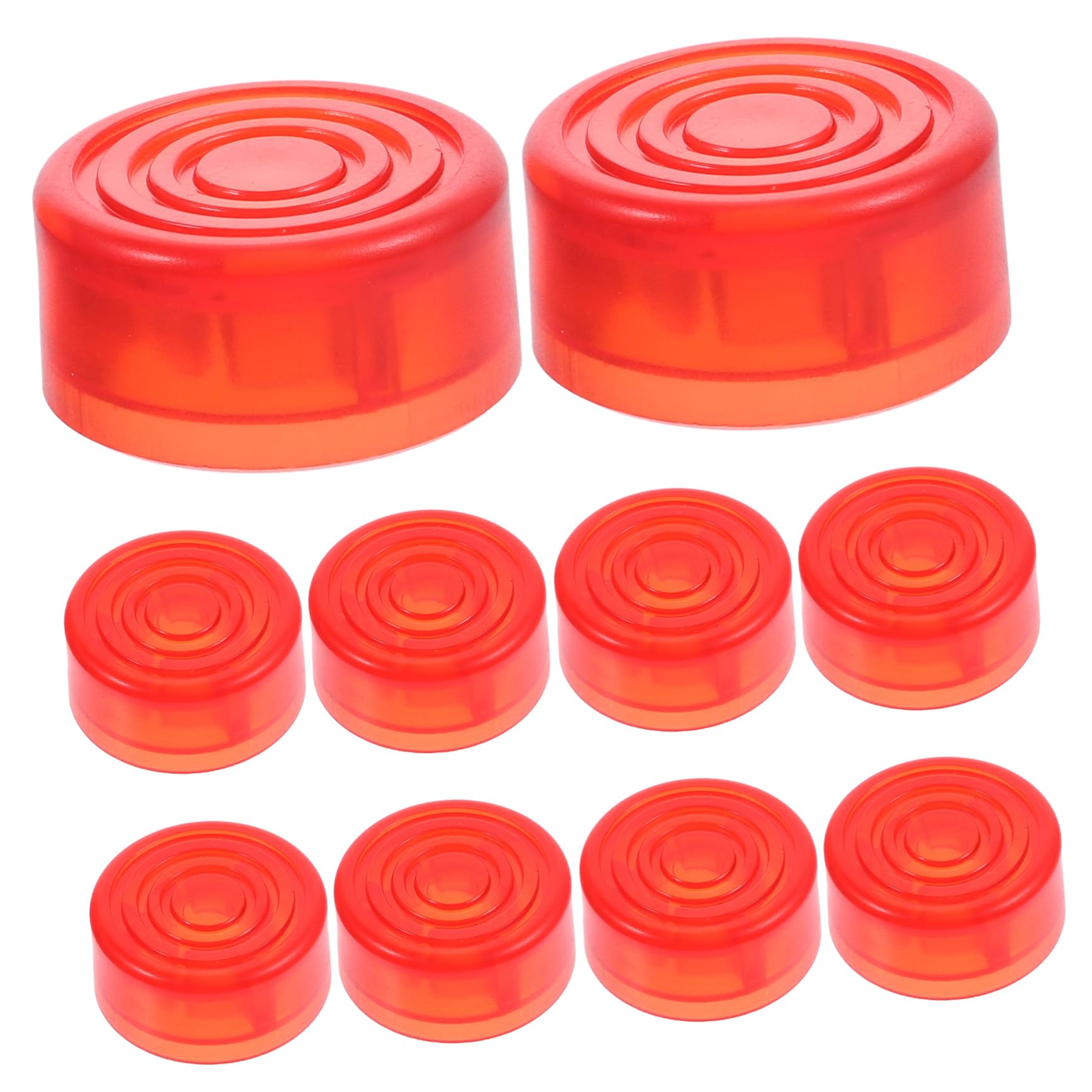 FAVOMOTO Footswitch Cap for Guitar Pedal 10pcs Red Plastic Guitar Effects Footswitch Toers