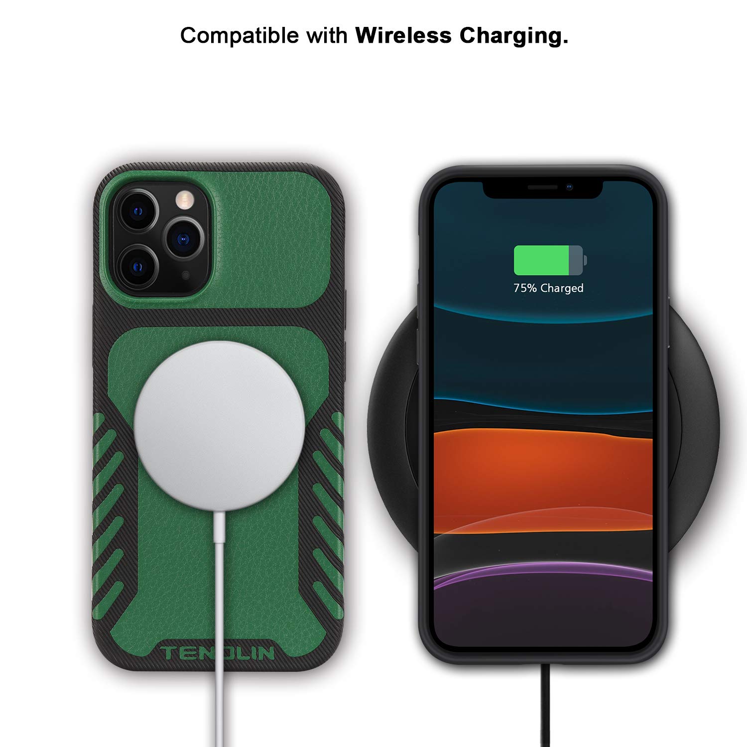 Amazon.co.jp: TENDLIN iPhone 12 Pro Max ケース レザーとTPU 耐衝撃 