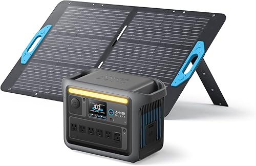 Miniatura 12 de Anker SOLIX C1000 - Estación de energía portátil c/panel solar de 400 W, generador solar de 1800 W, batería LFP de 1056 Wh (LiFePO4), 6 salidas