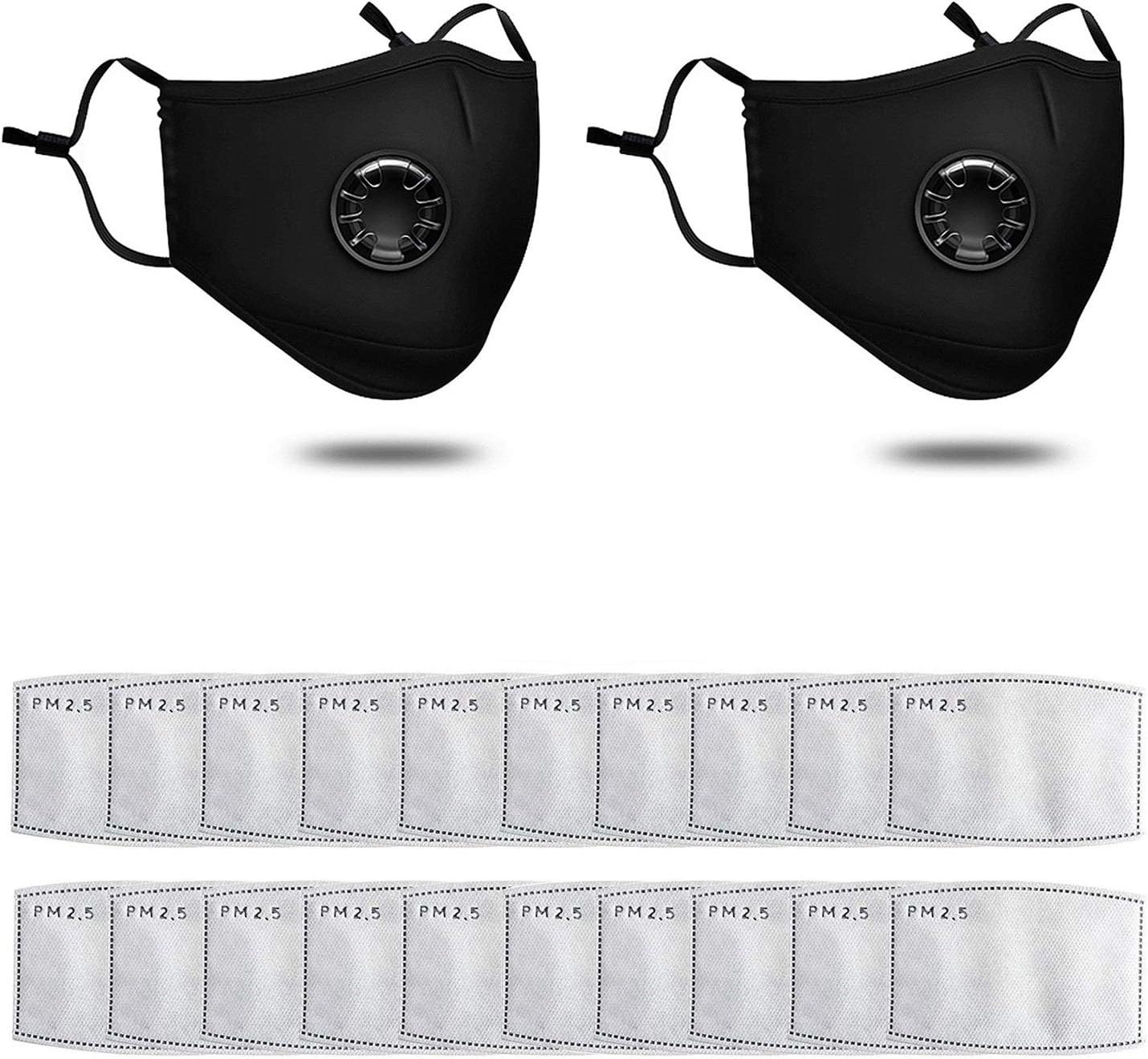 THXXE 20Pcs/30Pcs/40Pcs/50Pcs Activated Carbon Filters Breathing 5 Layer Anti Dust Filters Protective, Replaceabl, Meltblown Non-Woven Cloth (20 filter)