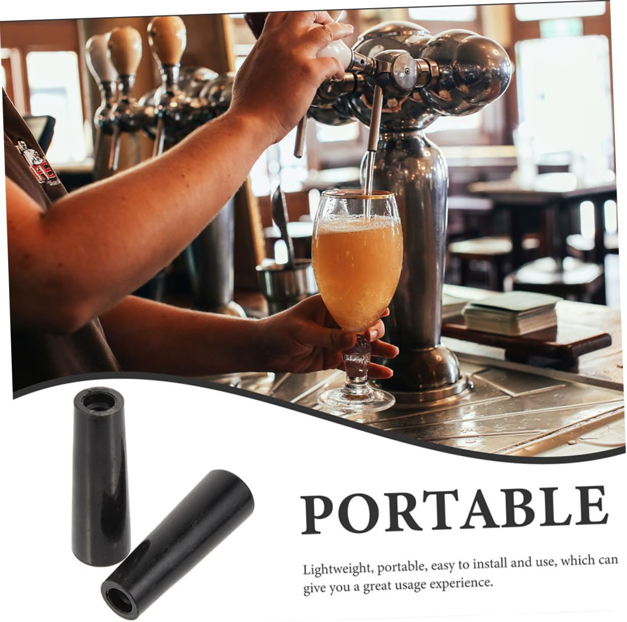 Heavy Duty Beer Tap Handle for Kegerator Sturdy Plastic Beer Faucet Handle Easy to Install Replacement for Keg Taps for Home Brewing and Parties