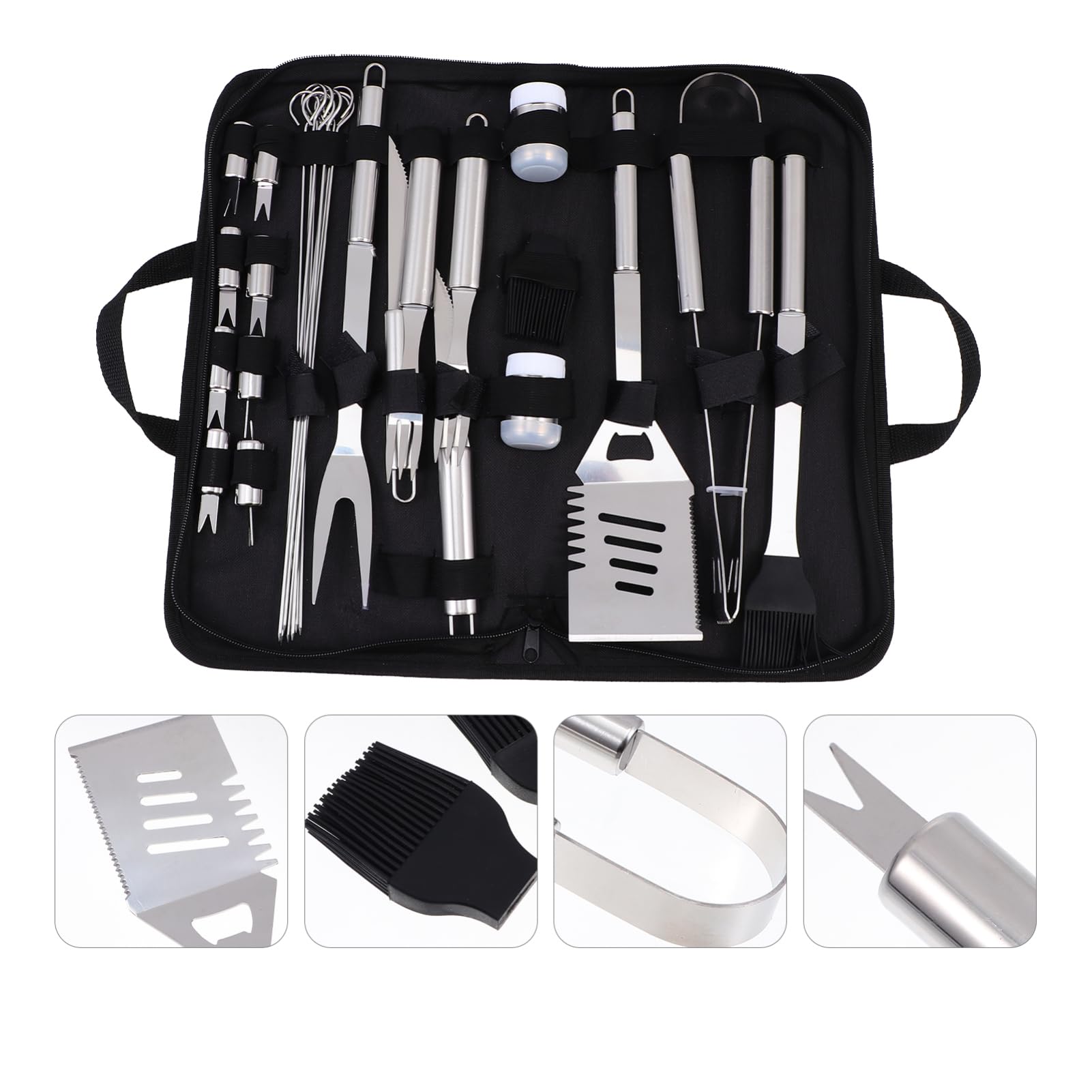 TOYANDONA 1 Set Di Utensili Per Barbecue Accessori Per Cucinare Spazzole Kit Per Grigliate All'Aperto E Accessori Per Barbecue Utensili Per Barbecue Prodotti Correlati Al Barbecue