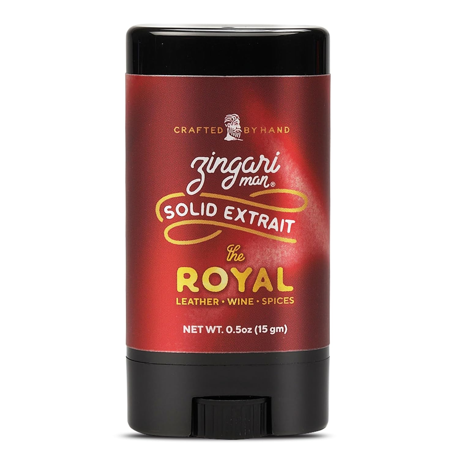 Zingari Man The Royal Solid Extrait – Solid Cologne for Men – Concentrated Solid Perfume Balm – Leather, Wine and Spices – Ideal Men’s Travel Cologne, 0.5 oz