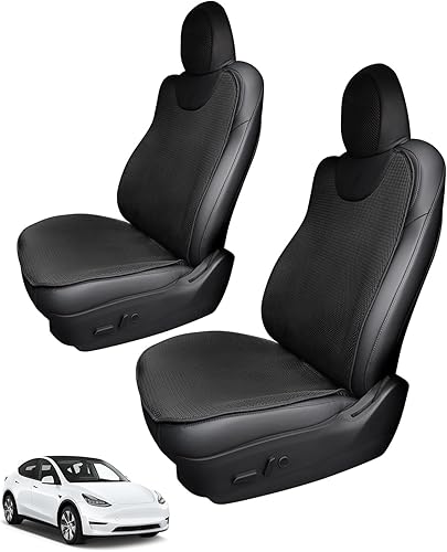 Funda de asiento para Tesla Model 3Model Y, accesorios para asiento delantero de automóvil, protector de asiento delantero de verano, transpirable,