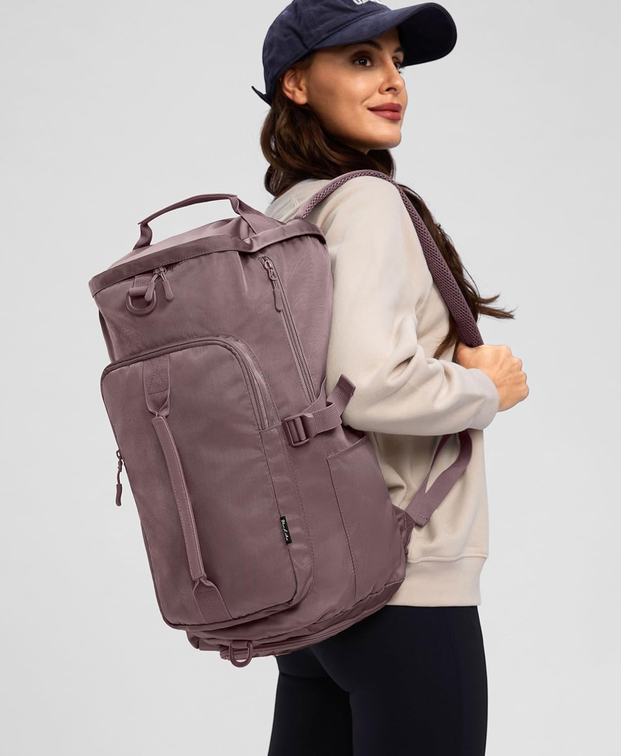 Gym Bag for Women with Shoe Compartment and Wet Pocket Convertible Gym Backpack workout Duffel Bag Multiple Pockets 30L - Image 2