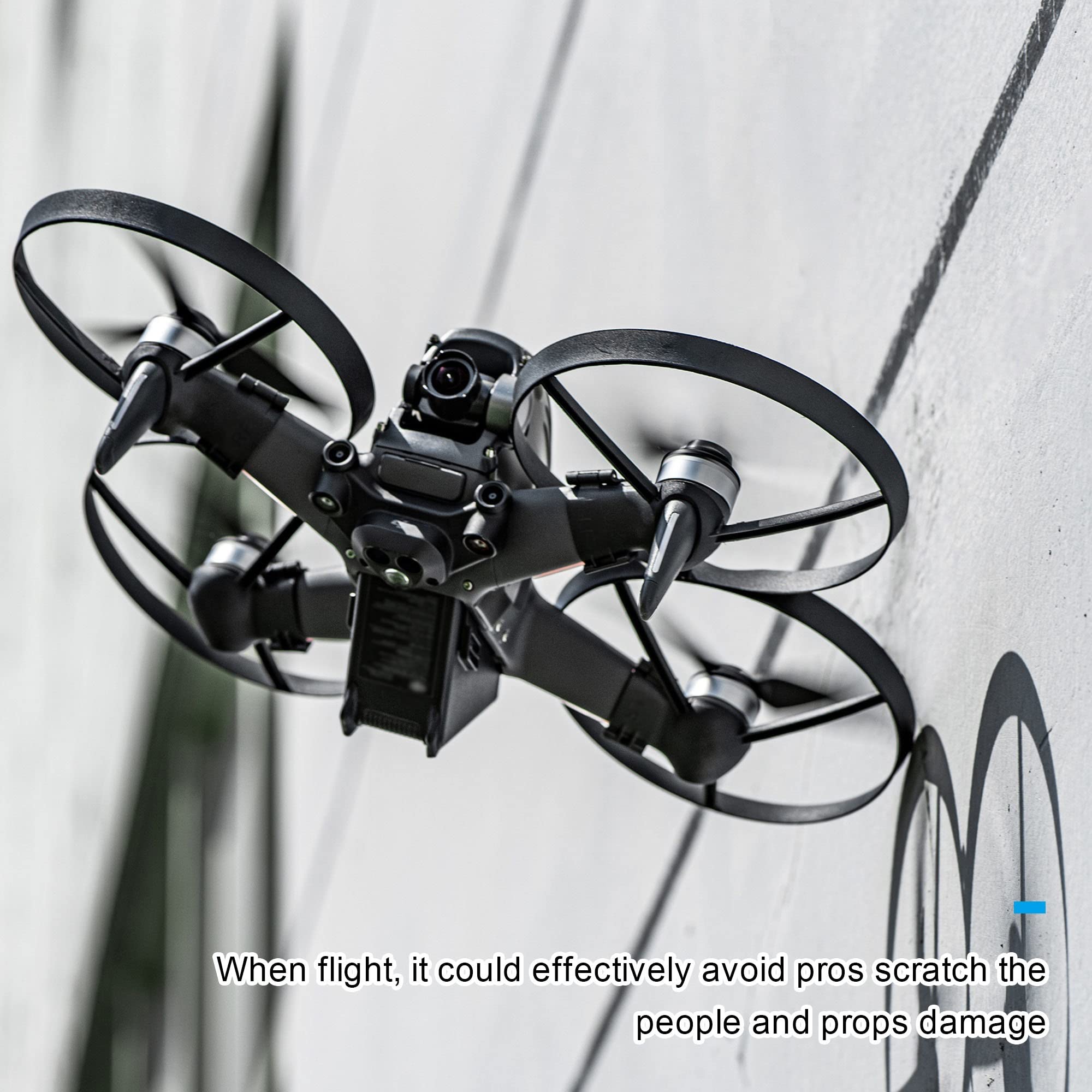 GreeSafety Accesorios para Drones Drone Propeller Guards Hélices integradas Blindaje Anillos Protector for dji FPV Drone Accesorios
