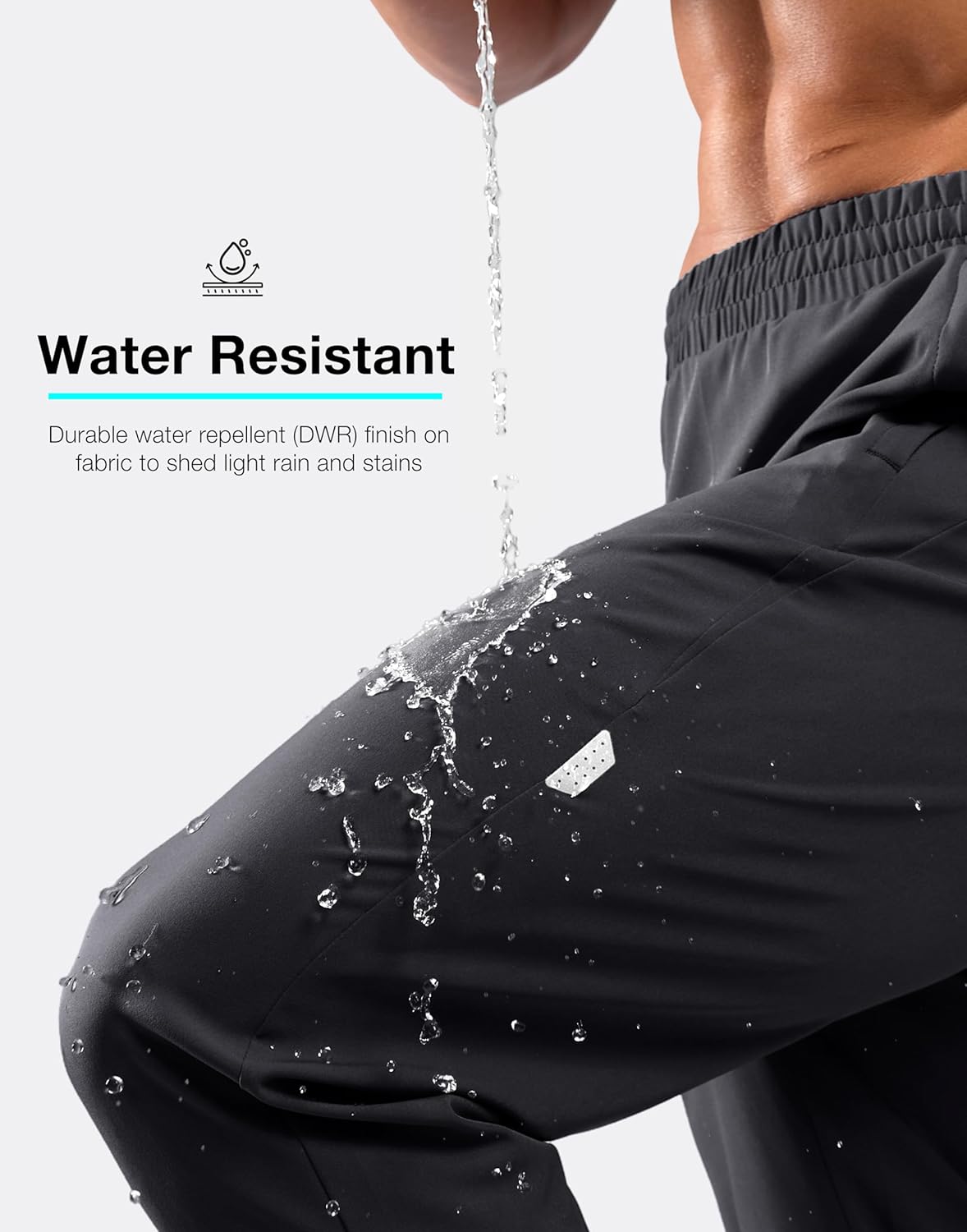 G Gradual Men's Joggers with Zipper Pockets Lightweight Athletic Workout Pants Quick Dry Sweatpants for Men Running Hiking - Image 5