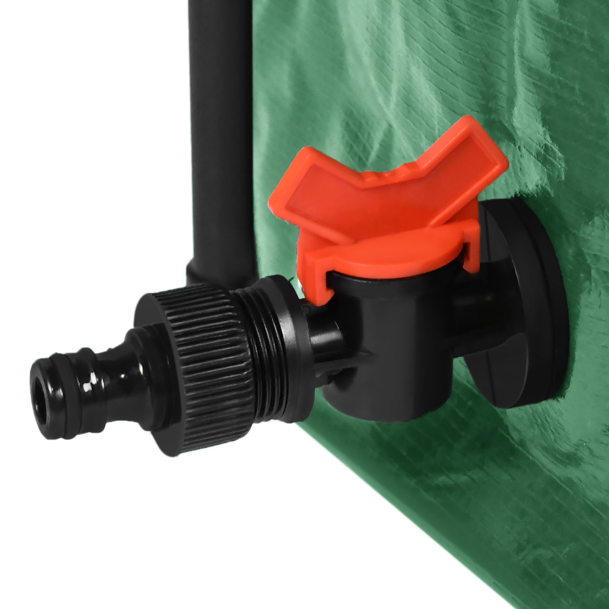 Récupérateur d'eau de pluie pliable de 750 litres avec graduation, réservoir d'eau de pluie avec grille d'admission d'eau, valve d'écoulement, réservoir d'eau de pluie, réservoir d'eau de